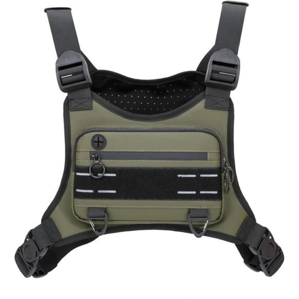 Lightweight Front Chest Pack, Running Vest Bag With Built-In Phone Holder